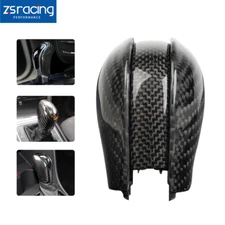 Shift Knob Gear Side Cover Carbon Fiber For VW Golf Jetta MK6 MK7 Passat B7 B8