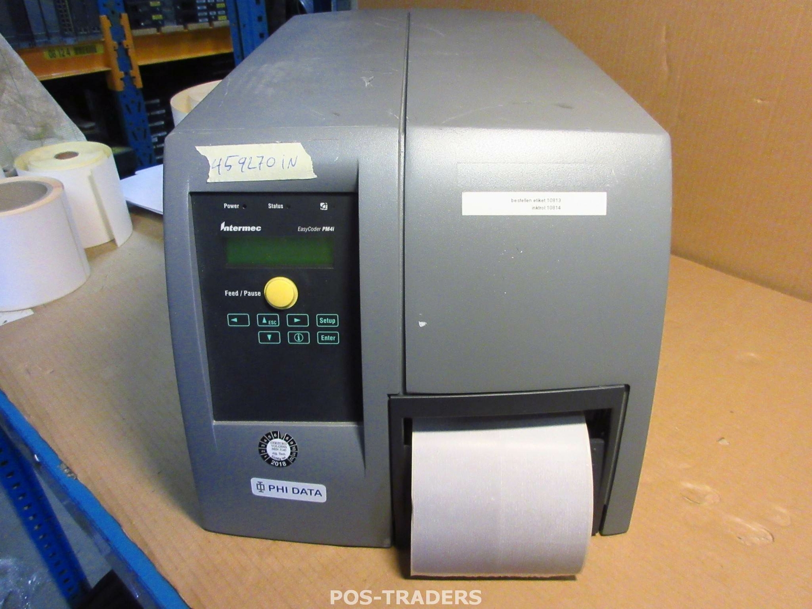 Intermec EasyCoder PM4i USB LAN 203dpi Barcode Label Drucker Printer ...