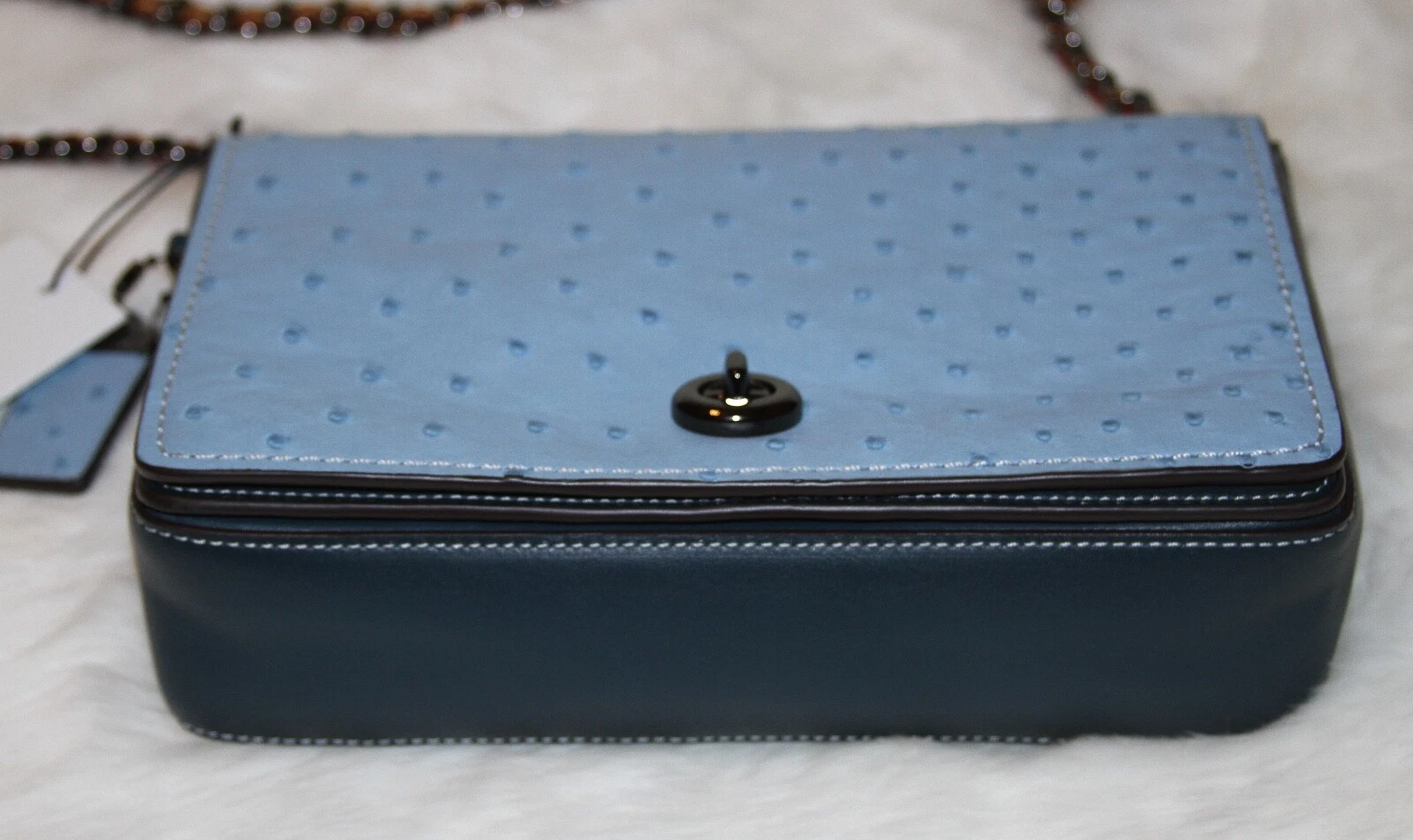 ? Borsa a tracolla Coach 1941 originale struzzo Dinky 24 borsa a mano limitata $1800