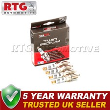 4x Twin Iridium Upgrade Spark Plugs Fits Fiat 500 1.2