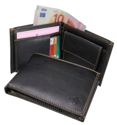 Portefeuille HOMME Porte-monnaie Porte-cartes Couleurs au choix - Photo 1/4