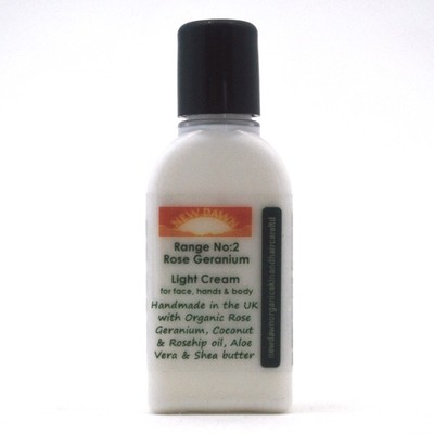 ROSE GERANIUM LEICHTE CREME - Neue Dawn Bio Hautpflege für Gesicht, Körper und Hände