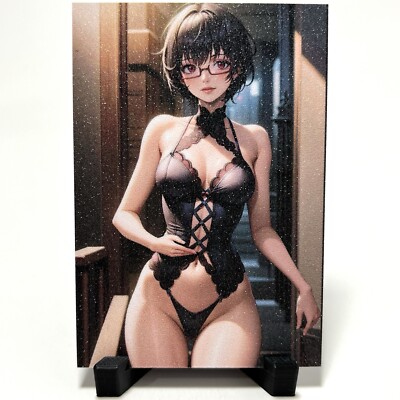 Black Clover Sally Sexy Anime Waifu Girl Doujin Lewd Goddess Glitter Art Card