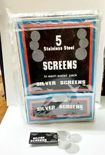 Pipe Screens - Box of 500 Silver Screens for Smoking  - 100 Packs of 5