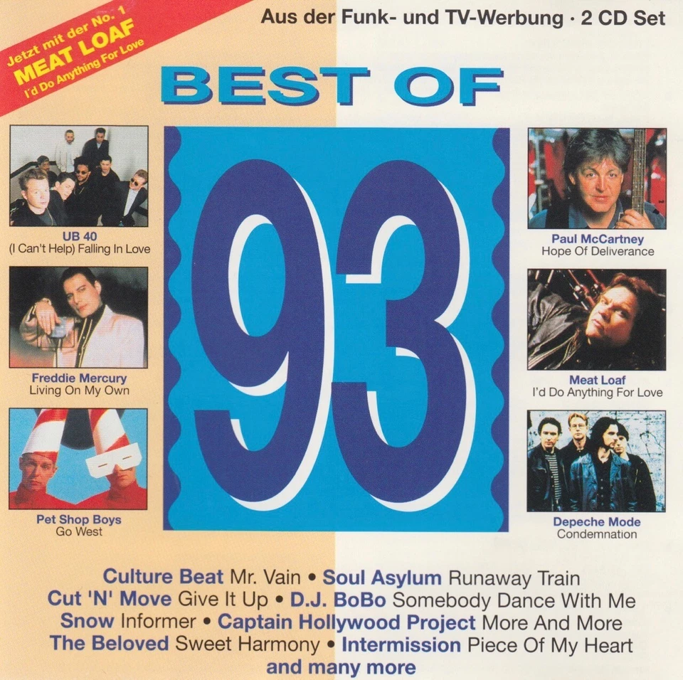 Best Of 93 2CD US 3,SNAP,UB 40,R.E.M.,DR.ALBAN,SNOW,MEAT LOAF,BELOVED,MEAT LOAF - Bild 2 von 4