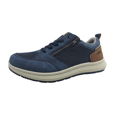 Rieker Morelia/Airmesh/Balti Herrenschuhe Schnürschuhe Blau Freizeit