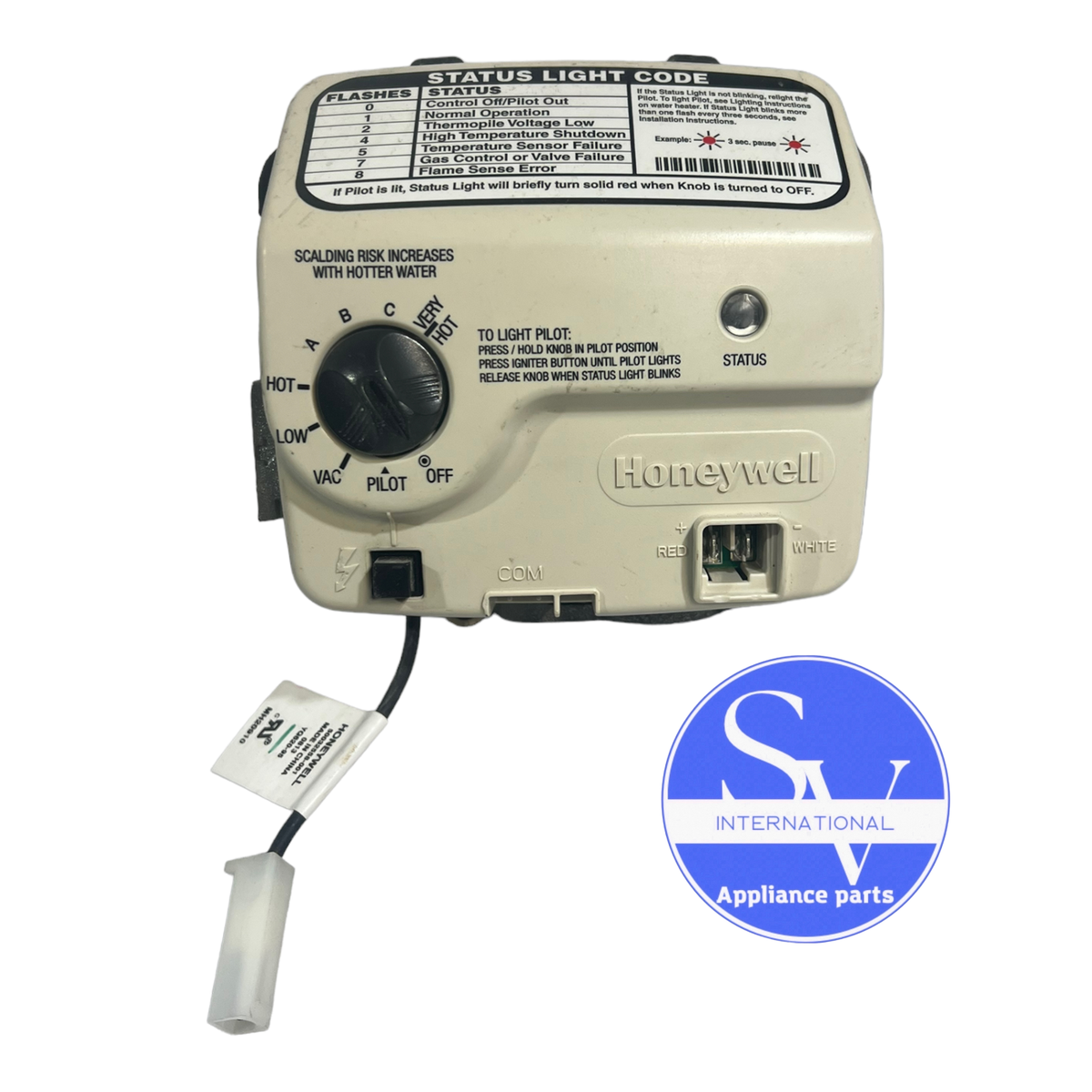 Honeywell Water Heater Gas Valve WV8840B1117