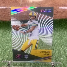 2020 Jordan Love RC SSP Panini Clear Vision Holo Silver Rookie 6/10 Packers