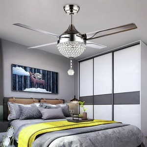 Tropicalfan Crystal Modern Ceiling Fan Chandeliers 696563634242