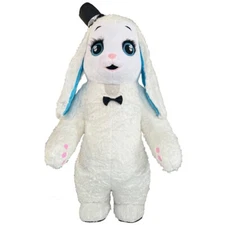 Bunny Mascot Inflatable Costume The Easter Funny Walking Outfit Cosplay Party