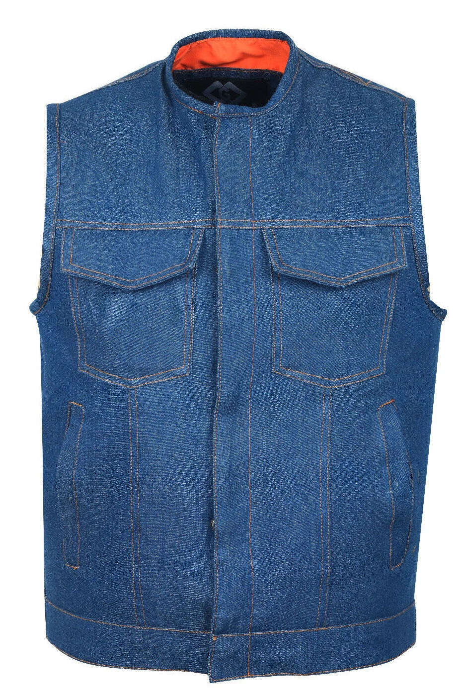 Cut off Blue Denim Mens Womens Vest Waiscoat-Gilet Biker Motorcycle Jeans Son of