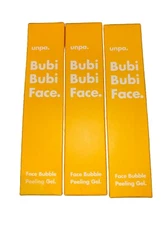 unpa LOT Of (3) BUBI BUBI FACE Bubble Peeling Gel Mask K-Beauty NIB
