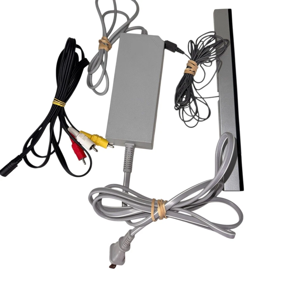  Nintendo Brand Wii Power Cord, AV Cable, Sensor bar Bundle - Image 2 of 2