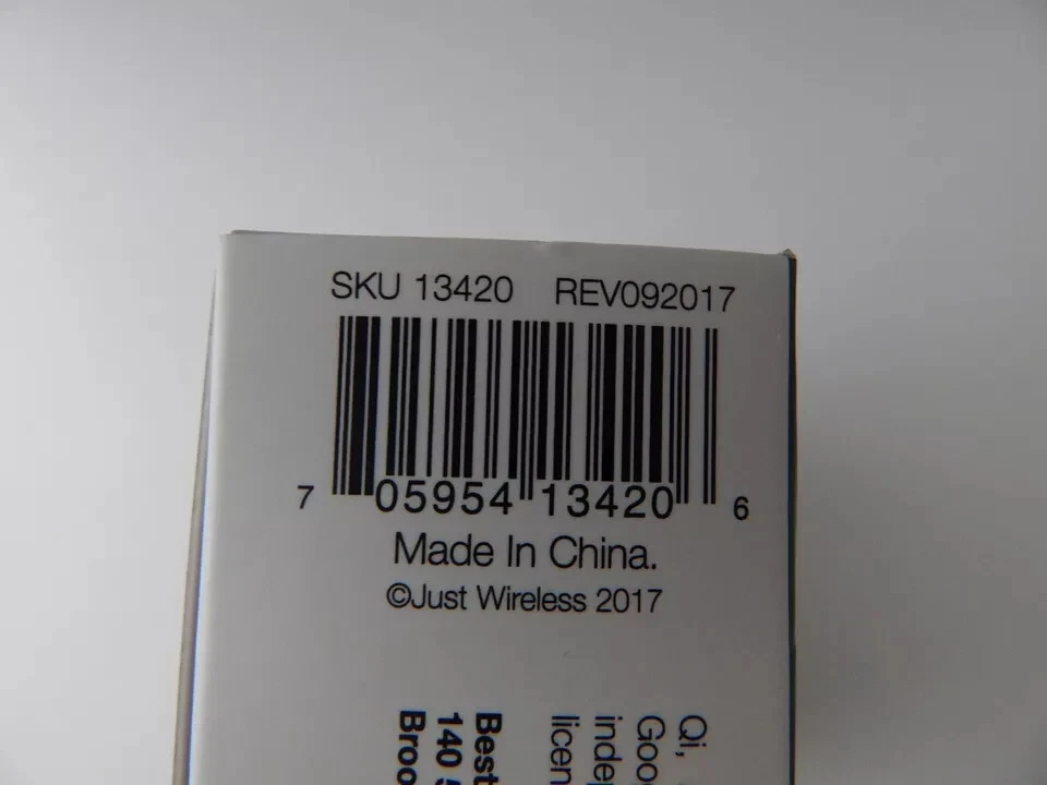 JW универсальный Qi беспроводной зарядки подушечка черный новый - Изображение 3 из 3