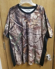 Realtree Men's Camouflage Shirt 100% Polyester Large (42-44) Pre-owned