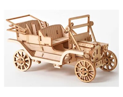 Holz 3D Modell Oldtimer Auto Oldtimer Puzzle für Jugendliche Erwachsene Zimmer Deko Geschenk