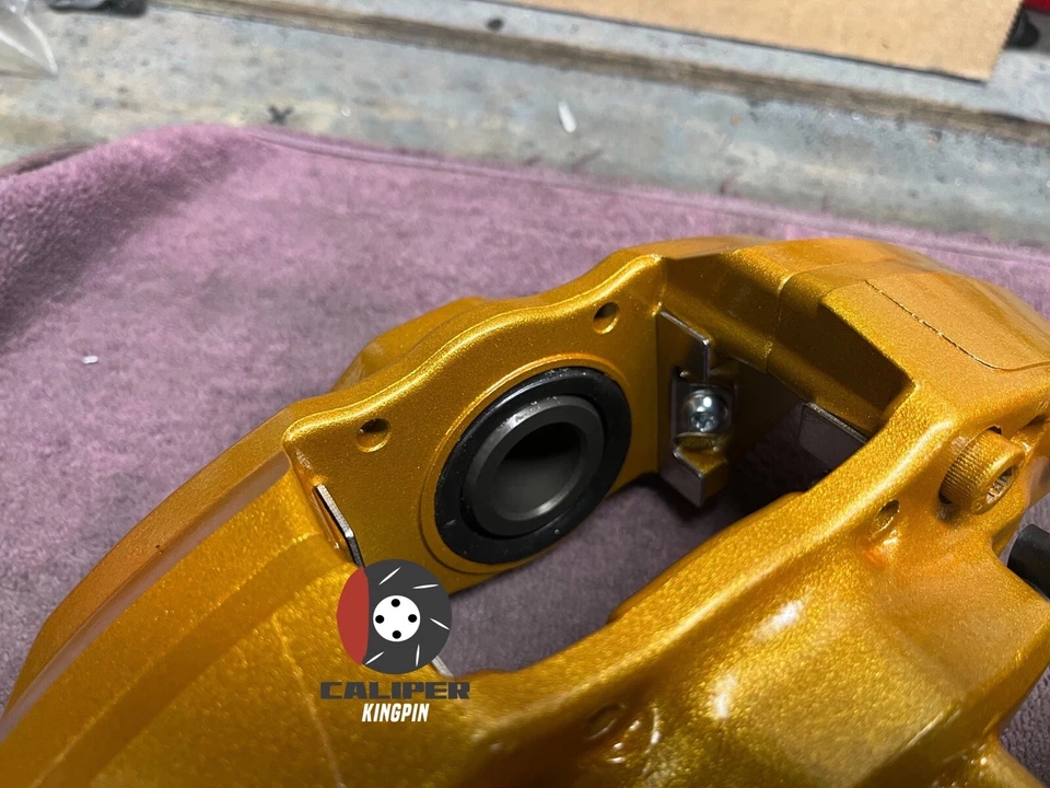 Juego de pinzas de freno traseras con recubrimiento en polvo para Subaru WRX STI 08-17 08-17 Foto 3 de 3