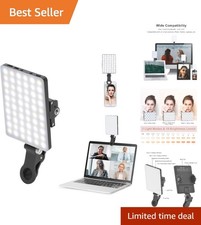 60 LED Rechargeable Clip Fill Light - Perfect for Vlogs  Selfies Anytime