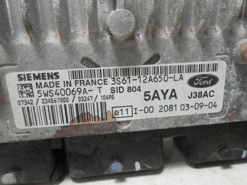 Kit Chiave ECU Mazda 2 DY 1.4 50kw 68cv F6JA 2004 3S61-12A650-LA Foto 2 de 4