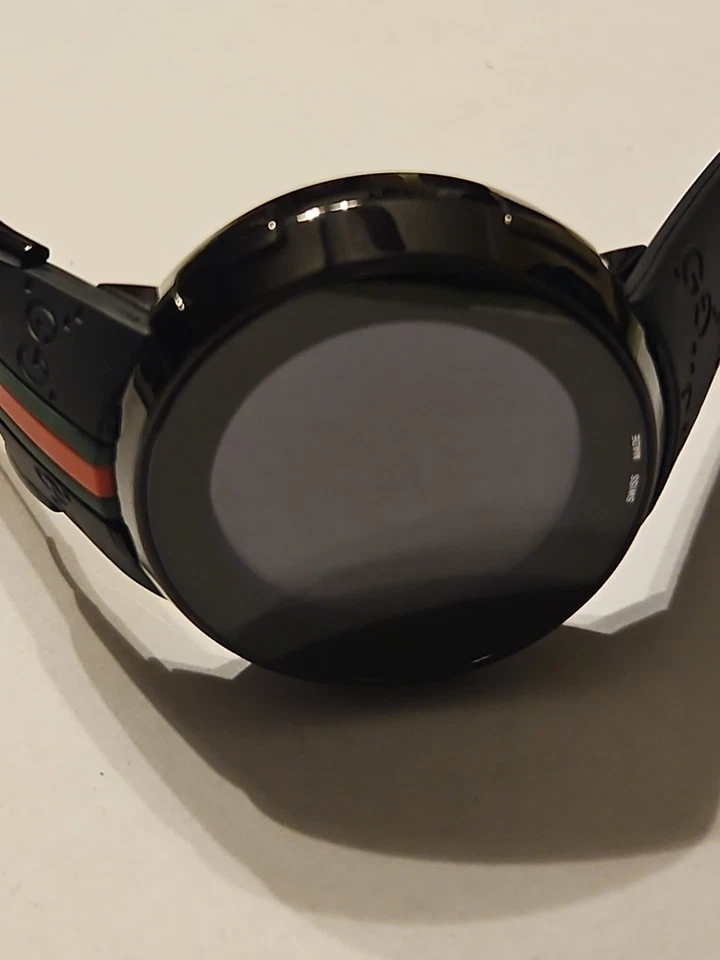 Gucci I-Gucci Watch Men's 114-2 Black Rubber Strap - Image 3 of 4