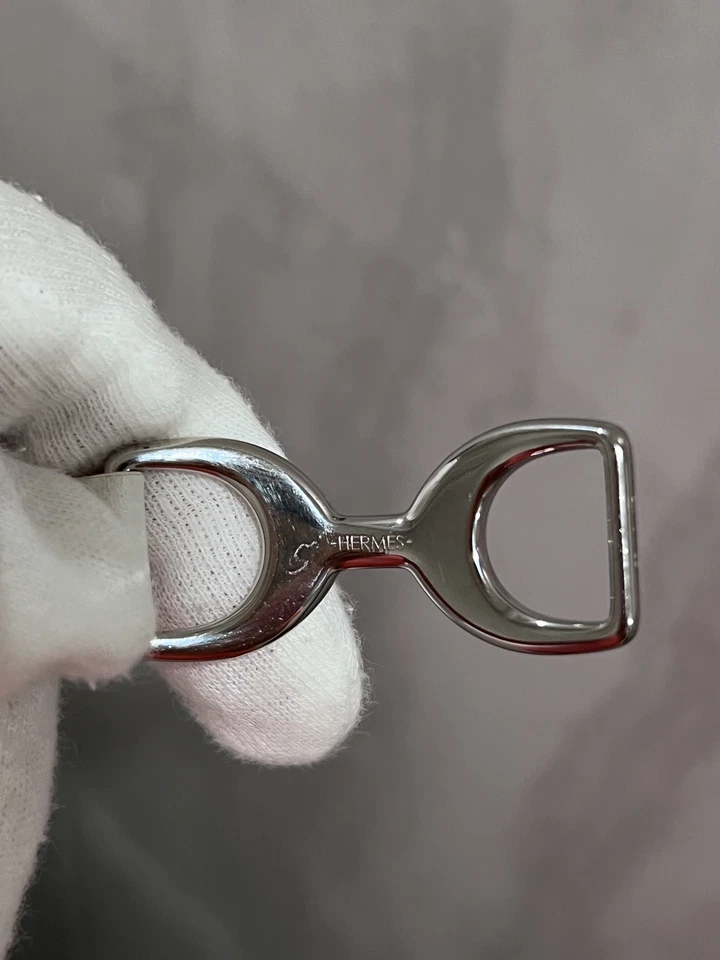 Pulseira Hermes Pavane envoltório duplo Cuir Baby Fabane Veau Epsom em branco - Imagem 3 de 3