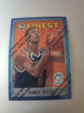 1995-96 Topps Finest Doug West #84 Refractor w/Coating MINT