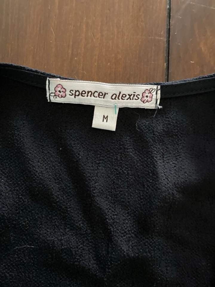 Spencer Alexis, Women’s Silk Blend Kimono Floral Lace Jacket, Sz M. - Image 2 of 3