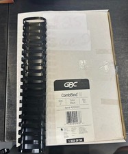 GBC CombBind Spines Black 2" Lot of 50 4200022 New
