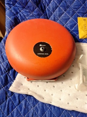 NEW SIMPLEX 2901-9086 BELL,VIBRATING W/10'' GONG 21-30 VDC RED FIRE ALARM 75 Db