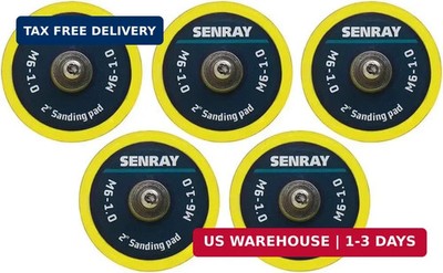 2 Inch DA Polisher & Sander Pad 5PCS - M6 Thread - Hook & Loop Random Orbital Ba