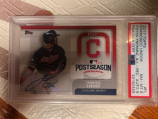 2017 Topps - Postseason Performance Autographs Francisco Lindor #PPA-FL Red 9/25