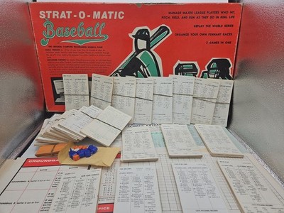  Vintage 1976 Strat-O-Matic Baseball Game 1975 Season Complete Box Advanced Set+