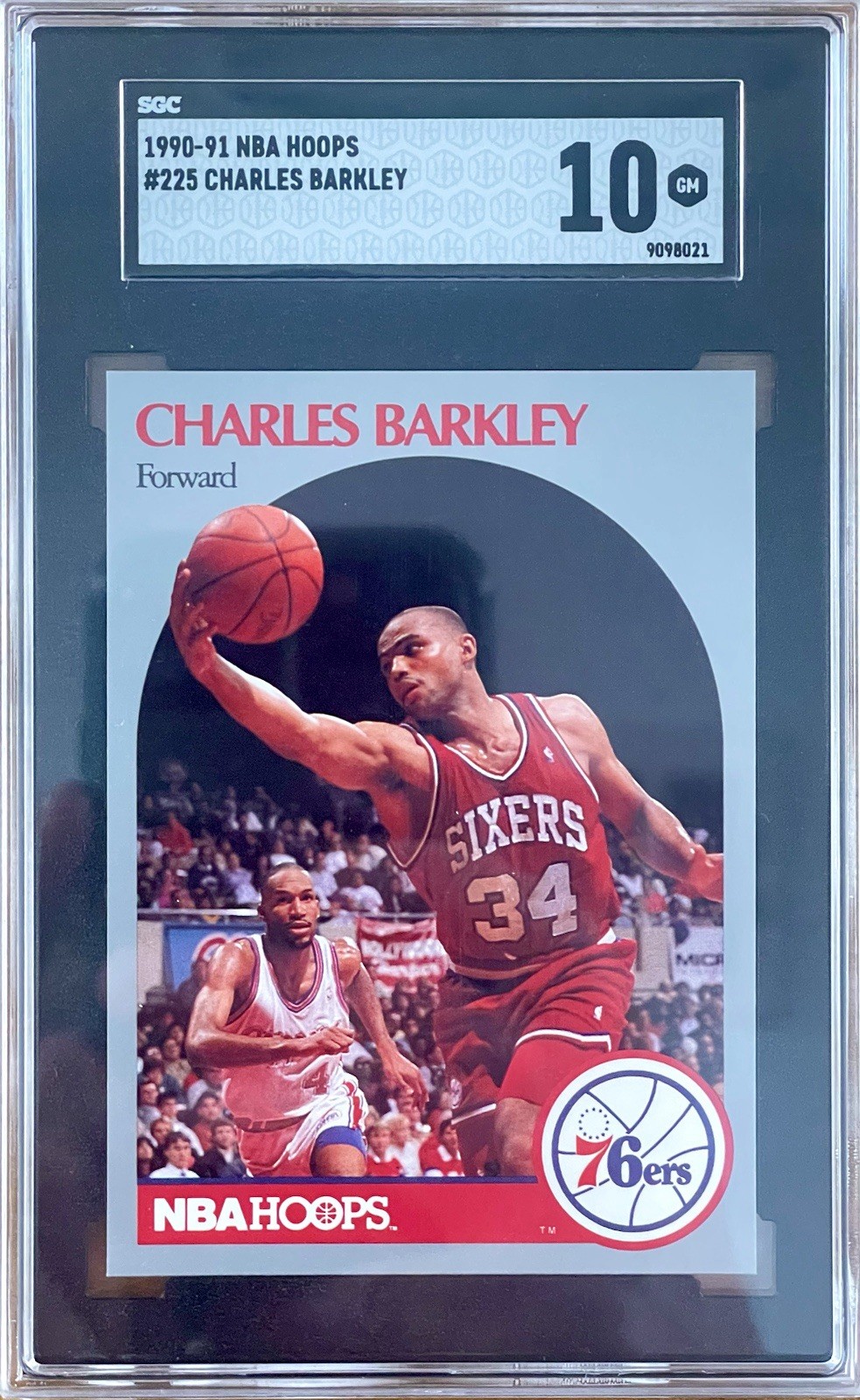 1990-91 NBA HOOPS Charles Barkley #225 SGC Gem Mint 10