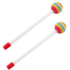 2Pack 8.3 Inches Length Bass Drum Mallet Drum Stick Wool Felt Head Mallets