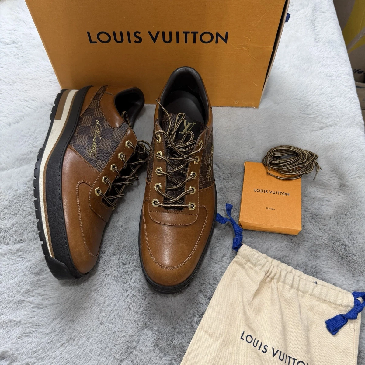 Louis Vuitton Canvas Brown Casual Shoes for Men for sale | eBay