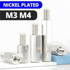 M3 M4 Male-Female Nickel Plated Hex Standoff Screw Spacer Pillar Hex Support