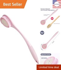 Luxurious Soft Back Scrubber with Long Handle - Perfect for Gentle Exfoliation