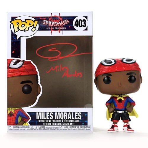 Shameik Moore Autographed Spider-Man Across Spider-Verse Miles Morales Pop #403