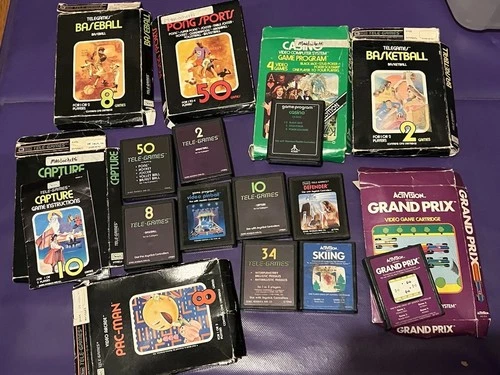Atari 2600 Sears Telegames Poker + Games Lot