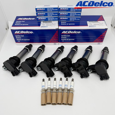 #ad 6 Pack Acdelco 12632479 D515C Ignition Coils 41 109 Spark Plugs for GMC Buick $99.99
