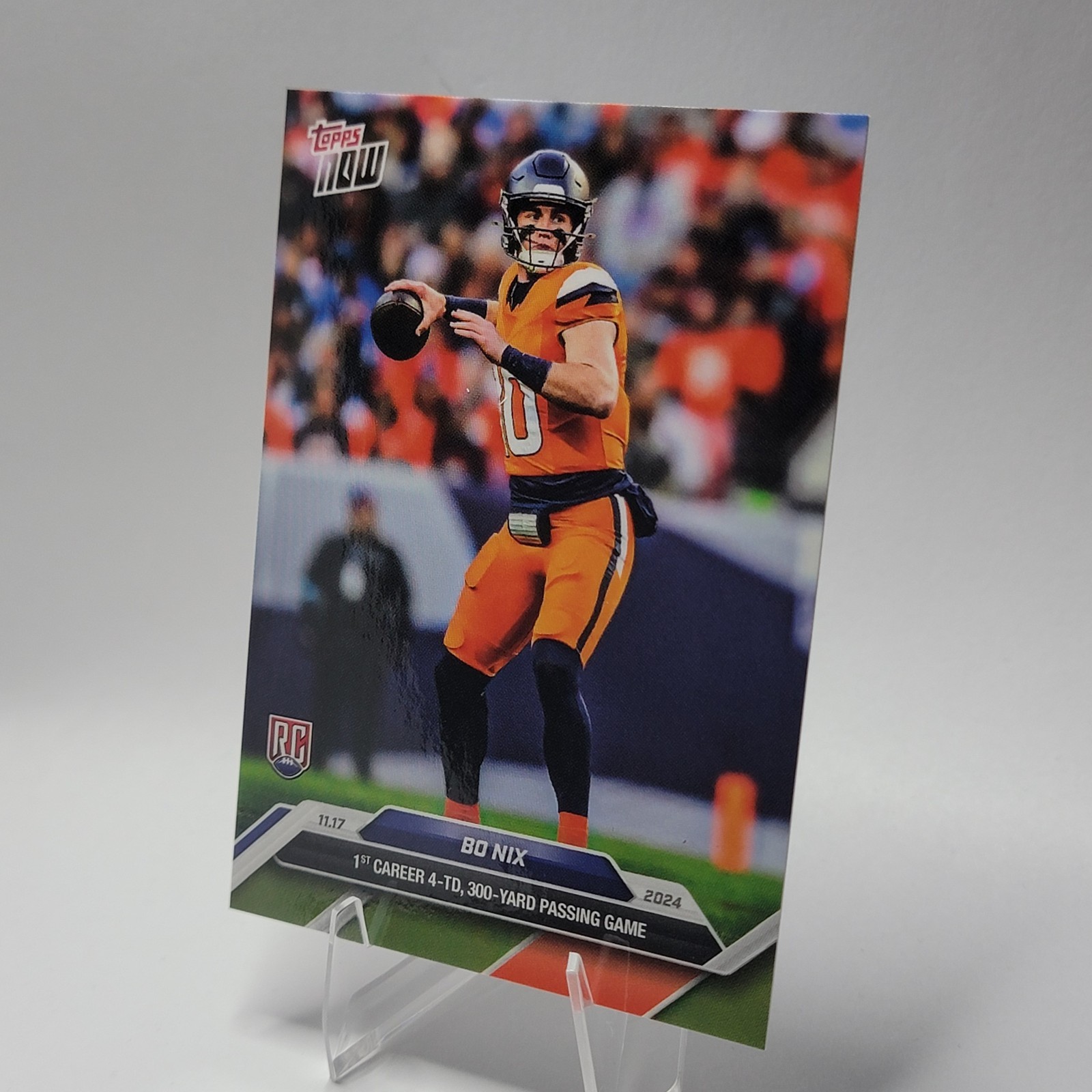 2024 Topps Now Bo Nix #12 RC Rookie