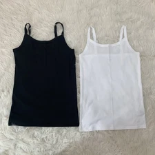 no boundaries white & black ribbed camis medium