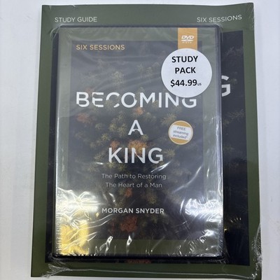 BECOMING A KING Study Guide Pack w/Six Sessions DVD by Morgan Snyder NEW SEALED!