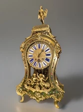 Rare Large Antique French Boulle Bracket Mantel Clock