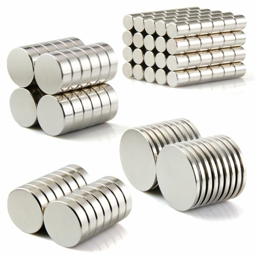 10/50/100PC Puissant Rond Plaque Aimant Terres Rares Earth