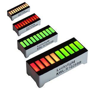 10 Segment Led Bargraph Light Display Red Yellow Green Blue 10 Segment Led Bargraph Light Display Red Yellow Green Blue