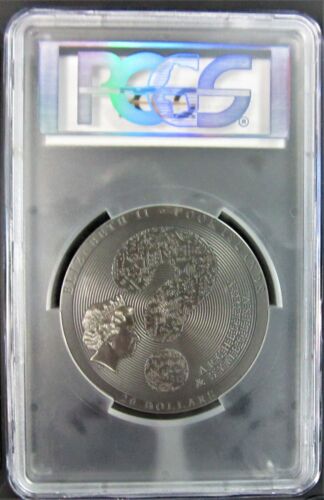 2018 $20 Cook Islands Aztec Calendar Stone 3oz Silver Antiqued Coin PCGS MS70 FD - Picture 4 of 9
