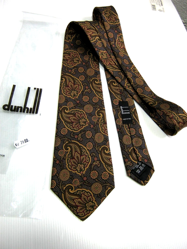 Dunhill London New Paisley Made IN Italy 100% Silk OEM