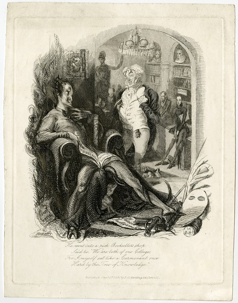 1831年　THE DEVIL'S WALK LANDSEER TEN ETCHINGS ILLUSTRATIVE OF THE DEVIL'S WALK by Landseer