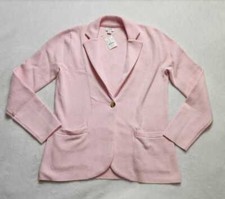 New S J Crew Factory schoolboy sweater blazer sweet blush pink